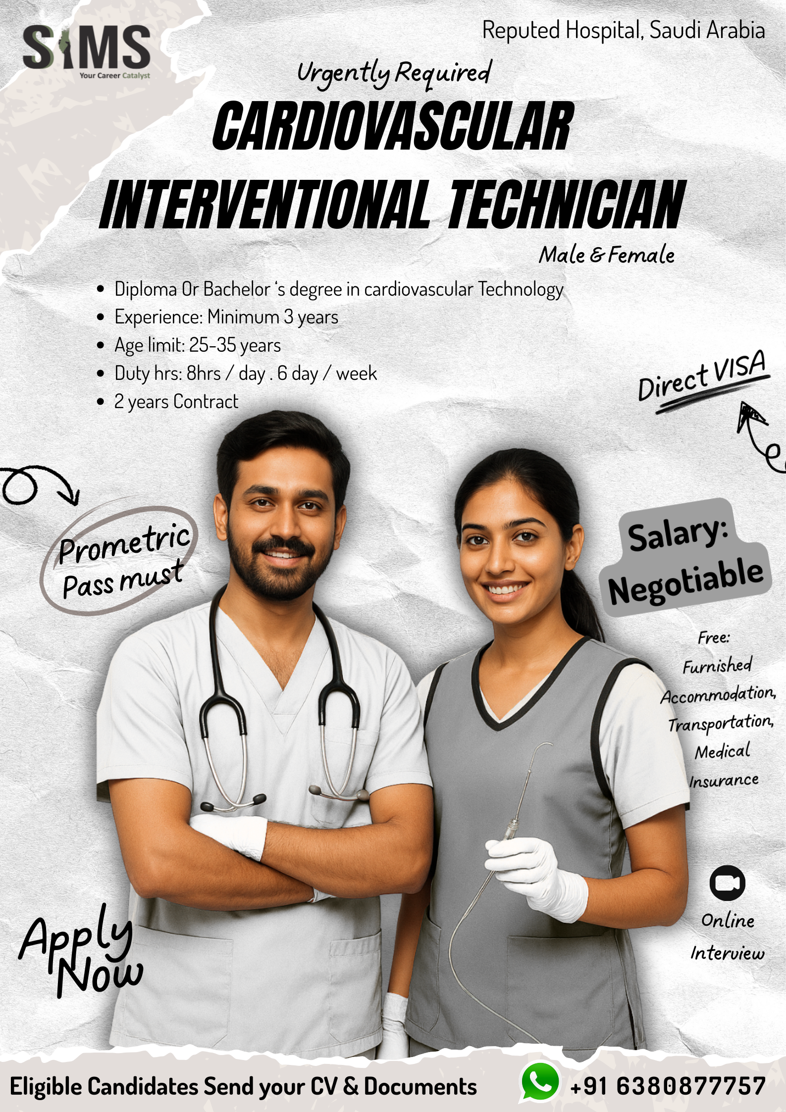 Cardiovascular Interventional Technician — Gulf job poster